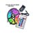 Fita Led Colorida RGB 3528 5 metros + Driver + Controle remoto + Fonte de alimentação 12V 5A - Imagem 1