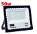 Refletor led 50w Projetor Holofote Branco Frio Bivolt 5000 Lumens 6500K Externo Resistente a Água e Poeira IP67 - Imagem 1