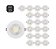 Kit 20 Spot Led Smd 3w Redondo 6500k Branco Frio Dicróica Direcionável Embutir - Imagem 1