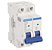 Disjuntor DIN Bipolar 63A Tramontina TDJ3 2 polos Curva C 3kA IP20 - Imagem 1