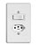 Interruptor 1 Tecla Simples + Tomada 10A Stylus Ilumi 4x2 BR 250V 2P+T Completa- 5 Anos Garantia - Imagem 1