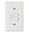 Interruptor Duplo 2 Teclas Simples 4x2 BR Completa 250V C/ Placa- 5 Anos de Garantia - Imagem 3