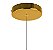 Pendente Borboleta Dourada Luminária Led 20cm Branco Quente 3000K Bivolt - Imagem 3