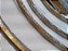 Lustre Pendente Led 5 anéis Dourado Gold Fio/Cabo 3mt 196W Branco Quente 3000K Bivolt 19600lm - Imagem 5