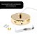 Luminária Pendente Saturno Bola Cristal Bolhas 7W Ø13cm Dourado Bivolt 3 tons cor Frio 6500K/ Neutro 4000K/ Quente 3000K - Imagem 10