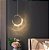 Luminária Pendente Lua Diamond Cristal Bolhas 5W Ø20cm Dourado Bivolt 3 tons cor Frio 6500K/ Neutro 4000K/ Quente 3000K - Imagem 2