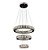 Luminária Pendente Lustre Cristal 3 Anéis Com Controle Bivolt 3 tons cor Branco Frio 6500KK/ Neutro 4000K/ Quente 3000K - Imagem 6