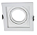Spot Recuado para Dicróica Par20 13x13 Branco Direcionável Quadrado Embutir E27 Acompanha Presilhas e Bocal - Imagem 6
