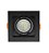 Spot Recuado p/ Dicróica MR16 Bocal GU10 - 10X10 Direcionável Branco/ Preto Quadrado Embutir Acompanha Presilhas/ Bocal - Imagem 1