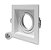 Spot Recuado p/ Dicróica MR16 Bocal GU10 - 10X10 Direcionável Branco/ Preto Quadrado Embutir Acompanha Presilhas/ Bocal - Imagem 6