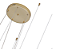 Lustre Pendente 5 Anéis LED Dourado Gold Horizontal 189W Fio/Cabo 3mt 3000K Branco Quente 18900lm - Imagem 4