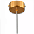 Luminária Pendente Gota Dourada Gold Vidro Cristal 5W LED 3000K Branco Quente Lustre Bivolt - Imagem 5