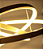Luminária Pendente 3 Anéis 90W Dourado Fosco Arco 80/60/40cm Bivolt Metal 3000K Branco Quente - Imagem 4
