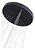Lustre Pendente Led 6 anéis Preto Black Fio/Cabo 3mt 209W Branco Quente 3000K Bivolt 20900lm - Imagem 6