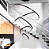 Lustre Pendente Led 5 anéis Preto Black Fio/Cabo 3mt 196W Branco Quente 3000K Bivolt 19600lm - Imagem 1