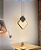 Luminária Pendente Led Quadrado 18W Preto 3000K Luz Branco Quente Moderno, Clean e Minimalista - Imagem 2