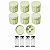 Estojo Case Porta Ampolas Verde Pistache Capacidade 4 Frascos 3ml Pack 6 Unidades - Imagem 1