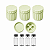 Estojo Case Porta Ampolas Verde Pistache Capacidade 4 Frascos 3ml Pack 3 Unidades - Imagem 1