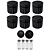 Estojo Case Porta Ampolas Preto Capacidade 4 Frascos 3ml Pack 6 Unidades - Imagem 1