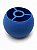Base Redonda Abajur M Azul Marinho Lisa Plastico PETG Soquete E27 Base Luminária Decorativa RD Imports - Imagem 1