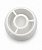 Base Redonda Abajur M Branca Grega Plastico PETG Soquete E27 Base Luminária Decorativa RD Imports - Imagem 2