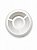 Base Redonda Abajur M Branca Lisa Plastico PETG Soquete E27 Base Luminária Decorativa RD Imports - Imagem 2