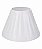 Cúpula Abajur Cônica M Branca Vincos Plástico PETG Soquete E27 Luminária Decorativa RD Imports - Imagem 1