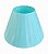 Cúpula Abajur Cônica M Verde Agua Vincos Plástico PETG Soquete E27 Luminária Decorativa RD Imports - Imagem 1
