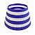 Cúpula Abajur Cônica P Listrada Amalfitana Plástico PETG Soquete E27 Luminária Decorativa RD Imports - Imagem 1