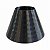 Cúpula Abajur Cônica P Preta Grega Plástico PETG Soquete E27 Luminária Decorativa RD Imports - Imagem 1