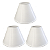Cúpula Cônica de Abajur Decorativa Branca Lisa Soquete E27 Tamanho M Pack 3 RD Imports - Imagem 1