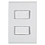 Conjunto 2 Interruptor Paralelo 10A/250V Branco Liz Tramontina - Imagem 1