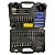 Kit Maleta 110 peças Goodyear broca/ bits/ serra copo/ limitador/ escariador/ chave allen/ gabarito - Imagem 1