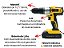 Parafusadeira / Furadeira Impacto 24V 2 Baterias 1/2 Pol. Lítio Bivolt com Maleta HAMMER- PLI240 (6 Meses de Garantia) - Imagem 4