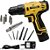 Furadeira e Parafusadeira Hammer Com Acessórios Lítio PLI-12 Bivolt 700rpm 6 meses garantia - Imagem 1