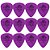 Kit Com 12 Unidades Palhetas Dunlop Tortex 1.14mm Roxa - Imagem 3