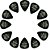 Palheta Dunlop Tortex 0.60mm Pitch Black 12 Unidades 488P.60 - Imagem 6