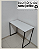 Mesa Industrial Básica Multiuso Preta com Branco - Imagem 2