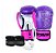 Conjunto luva de Boxe / Muay Thai First  Roxo/ Rosa tam 12oz - Imagem 1