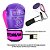 Conjunto luva de Boxe / Muay Thai First Pretorian Roxo/ Rosa  tam 10oz - Imagem 4
