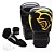 Conjunto Luva de Boxe / Muay Thai Pretorian Black Preta/ Amarelo tam 14oz - Imagem 1