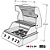 Churrasqueira a Gás Broiler Grill Ultra Aço inox Infrared 4 Queimadores Led - Embutir - Imagem 11