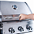 Churrasqueira a Gás Smart Aço inox 3 Queimadores – Embutir - Imagem 2