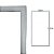 Borracha Gaxeta Freezer Vertical Bosch Continental - RC36S, KSR38, KSR39, F31, FB31 - Imagem 1