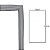 Borracha Gaxeta Bosch Continental Inferior 123 x 69 cm - KDN46 KDN47 KDN48 KDN49 - Imagem 1