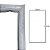 Gaxeta Borracha Inferior Refrigerador Electrolux - DC35 DF35 DF35A 113x54cm - Imagem 1