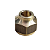 Kit 4 Porcas Regular Flange 5/16" em Latão - Imagem 2