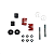 Conjunto Coxim Bitzer Vermelho B5/B6 - CDAPR014003 - Imagem 1