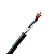 Cabo Shieldado 3 x 1mm² Preto + Dreno VRF Rolo 10Metros - Imagem 3