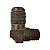 Cotovelo Lado Cônico 5/8" SAE x 3/8" NPT - Imagem 2